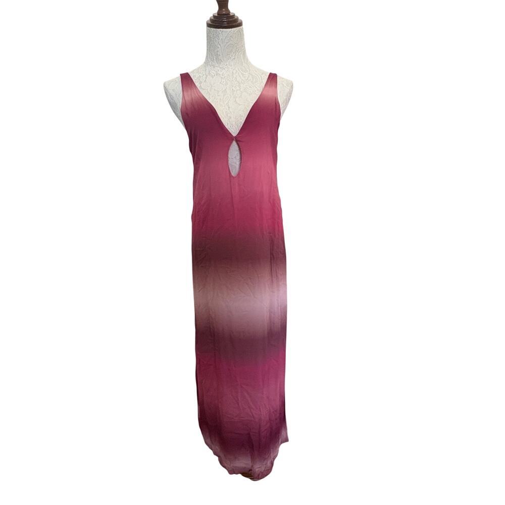Malai A29291 Tiedye Ilusión Slit Front Dress Sz Small NWT Resort Vacation Beachy - Picture 3 of 8